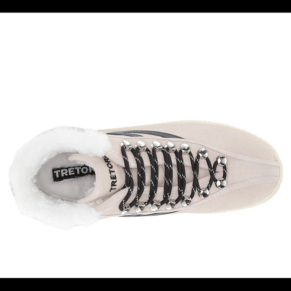 Tretorn Nylite Hi 50 Suede Faux Fur Hi Sneakers 8M - Picture 4 of 9